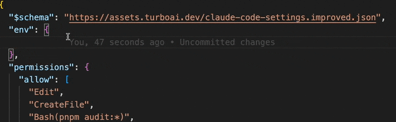 Autocomplete demo showing environment variables
